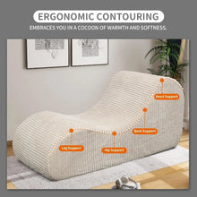 Load image into Gallery viewer, Corduroy Chaise Lounge Chair