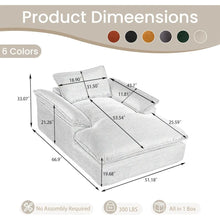 Load image into Gallery viewer, Corduroy Sleeper Sofa