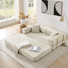 Load image into Gallery viewer, Modern Convertible Bed Sofa