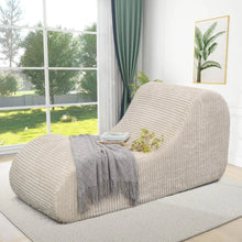 Load image into Gallery viewer, Corduroy Chaise Lounge Chair