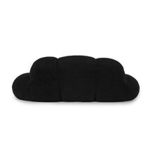 Load image into Gallery viewer, Black cloud-shaped cushion on a white background