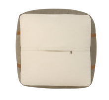 Load image into Gallery viewer, Gray Cotton Blend Ottoman
