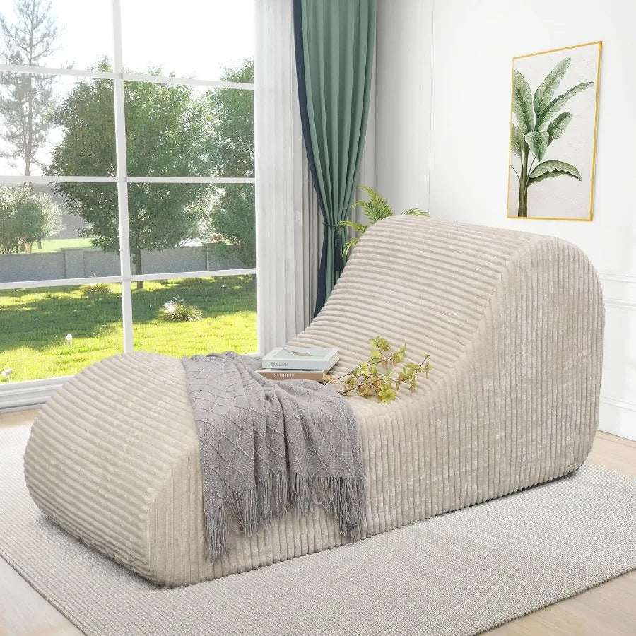 Corduroy Chaise Lounge Chair