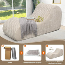 Load image into Gallery viewer, Corduroy Chaise Lounge Chair
