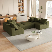 Load image into Gallery viewer, Modular Chenille Sectional Sofa
