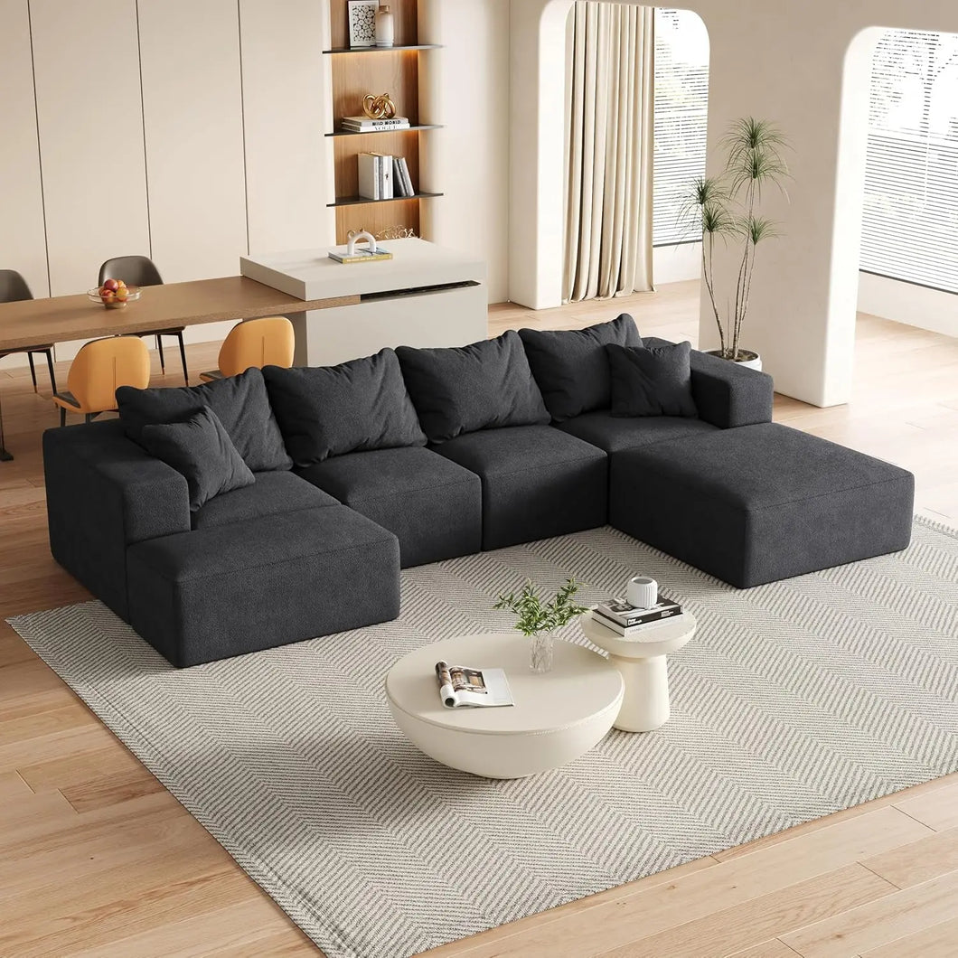 Modular Chenille Sectional Sofa